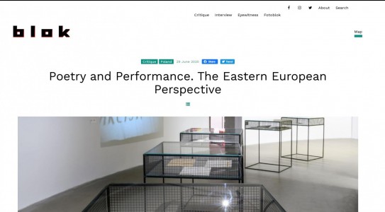 Poetry and Performance. The Eastern European Perspective