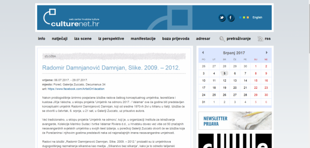 Radomir Damnjanović Damnjan  Slike. 2009. – 2012.