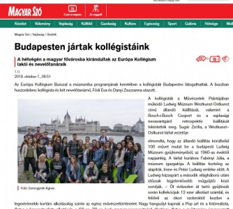 Budapesten jártak kollégistáink