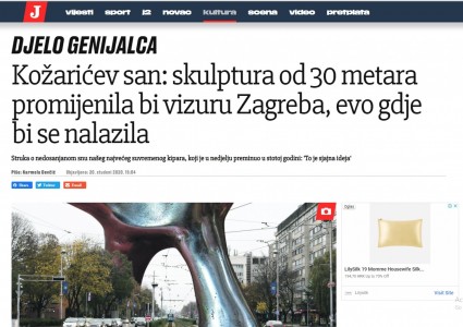 Kožarićev san: skulptura od 30 metara promijenila bi vizuru Zagreba, evo gdje bi se nalazila