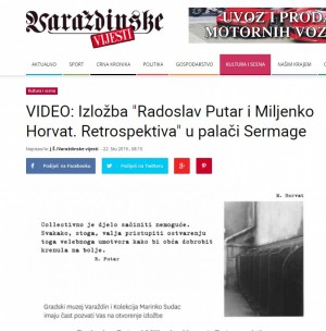 VIDEO: Izložba "Radoslav Putar i Miljenko Horvat. Retrospektiva" u palači Sermage