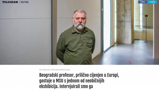 Beogradski profesor, prilično cijenjen u Europi, gostuje u MSU s jednom od neobičnijih ekshibicija. Intervjuirali smo ga