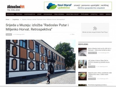 Srijeda u Muzeju: izložba “Radoslav Putar i Miljenko Horvat. Retrospektiva”
