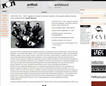 GORGONA 1959 – 1968. Független művészeti törekvések Zágrábban. Retrospektív kiállítás a Marinko Sudac gyűjteményből | Kassák Múzeum