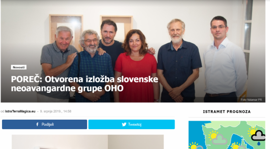 POREČ: Otvorena izložba slovenske neoavangardne grupe OHO