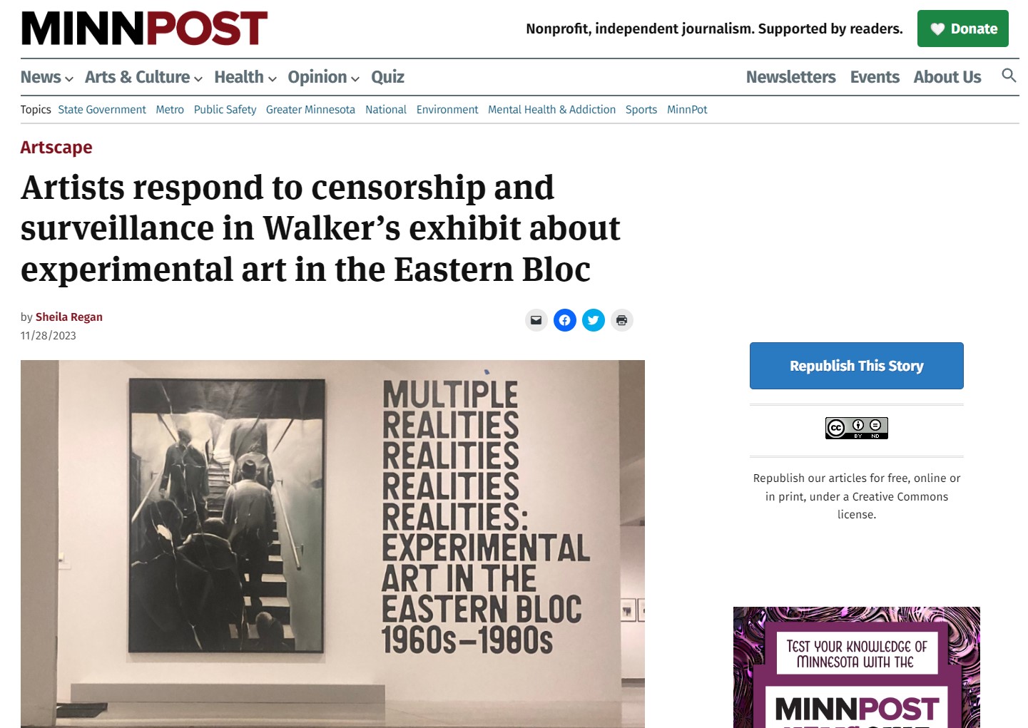 Artists respond to censorship and surveillance in Walker’s exhibit about experimental art in the Eastern Bloc