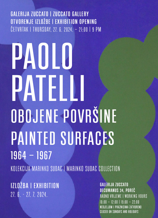 Paolo Patelli: Obojene površine 1964. – 1967. Kolekcija Marinko Sudac
