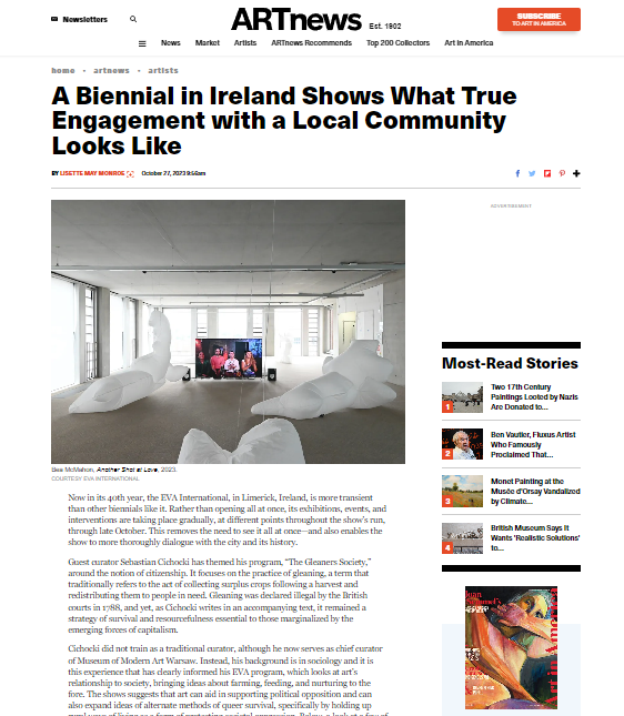 A Biennial in Ireland Shows What True Engagement with a Local Community Looks Like