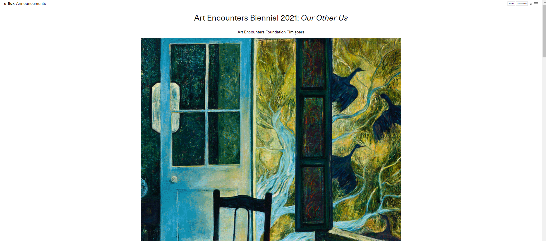 Our Other Us – Art Encounters Biennial